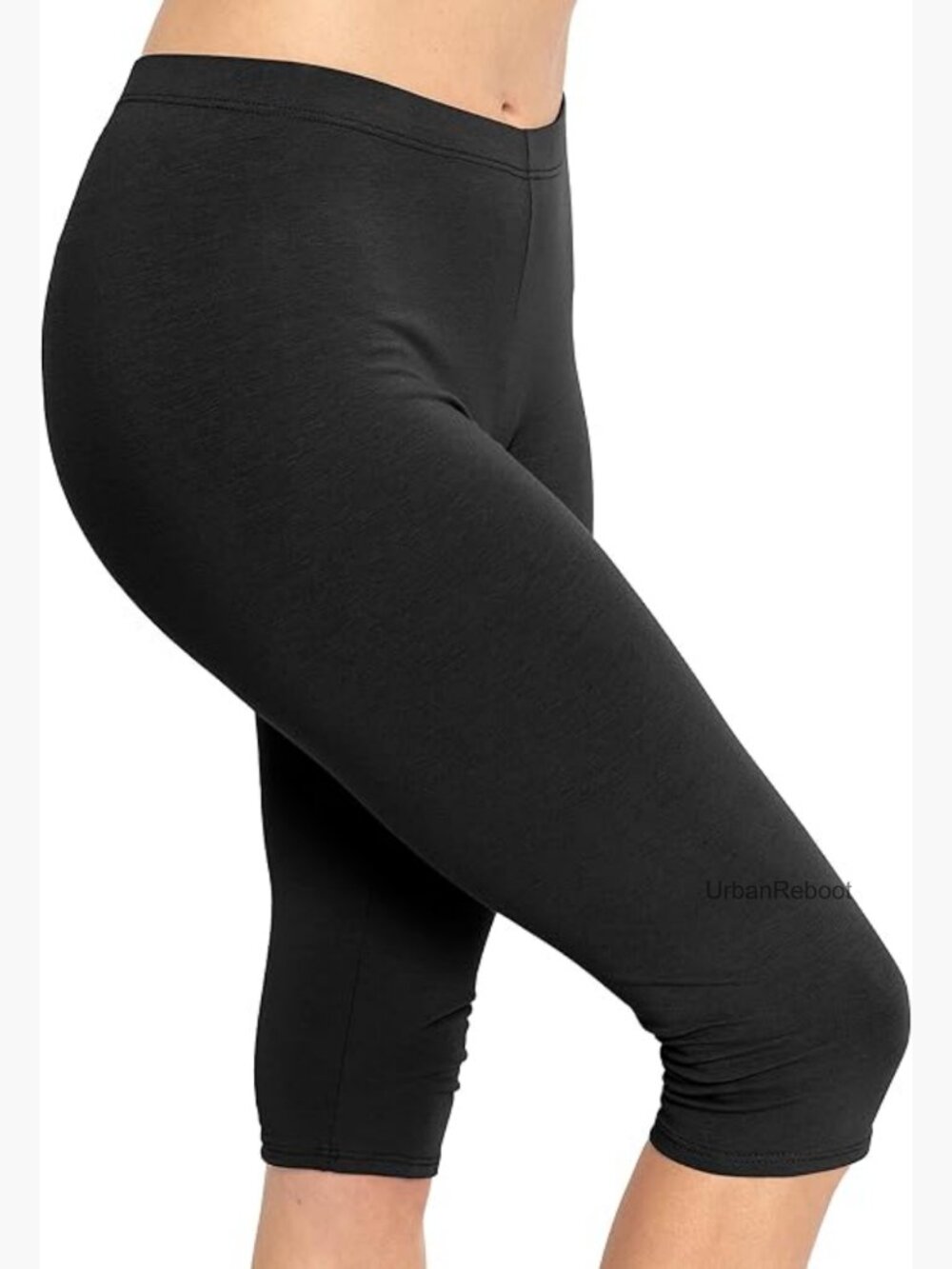 Cotton Capri Leggings for Women Plus Size Stretch Summer Lightweight Pants